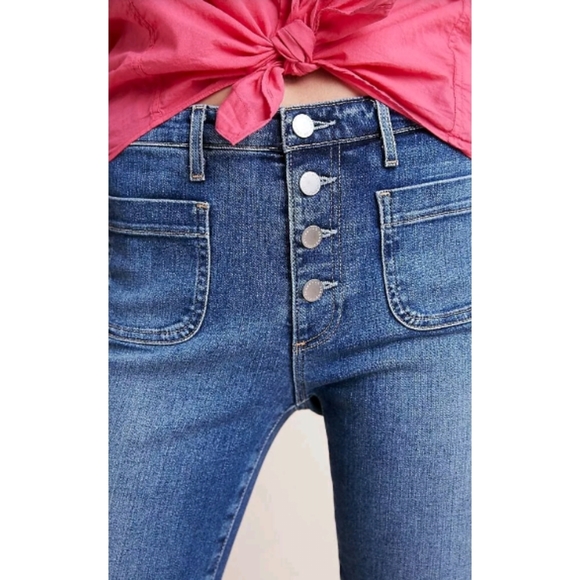 NWT ANTHROPOLOGIE AG Vintage Stevie Ankle Button Up Jean-26 - Picture 6 of 16